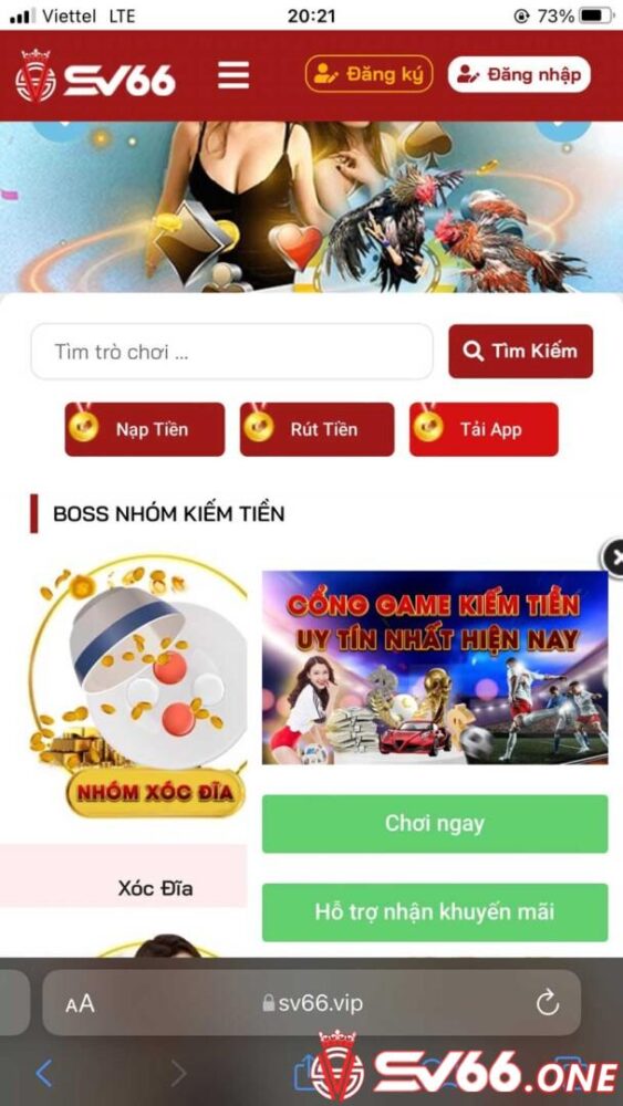 Truy cập vào trang chủ nhà cái trên trình duyệt của IOS